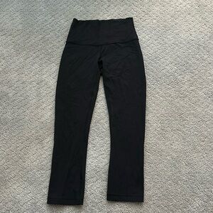 Black lululemon 7/8 short leggings